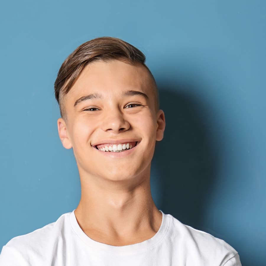 teen smiling